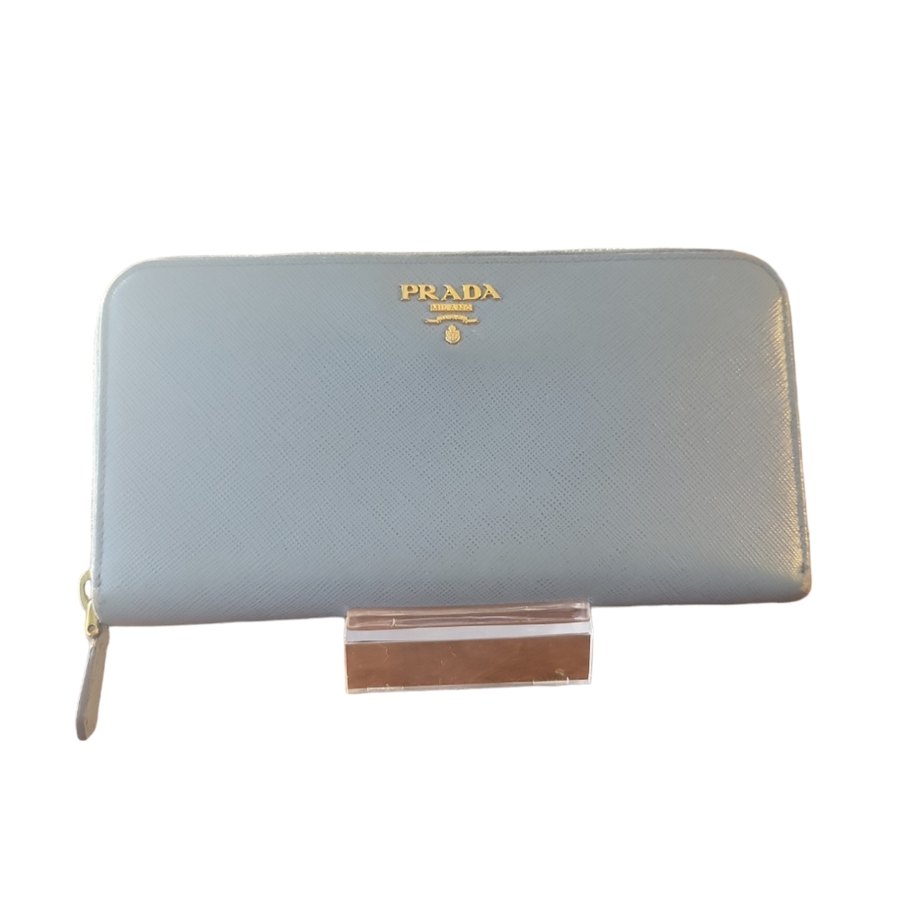 Prada Saffiano Zipper Wallet